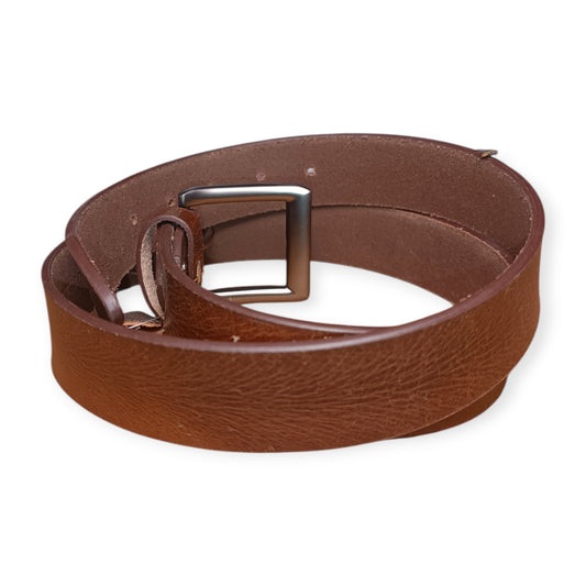 Brown Buffalo Real Leather Pull-Up Belt – Premium Vintage Style