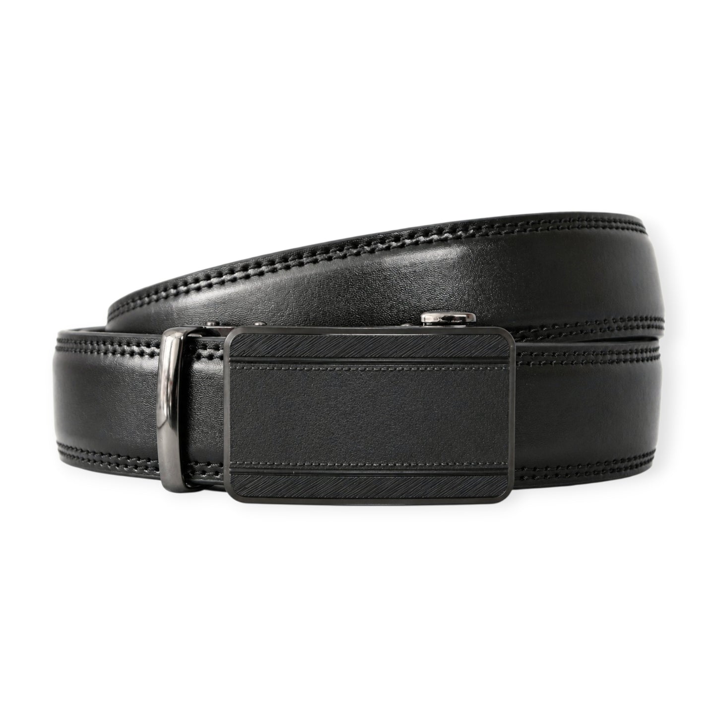 Obsidian Lock - Luxury Ratchet Leather Belt