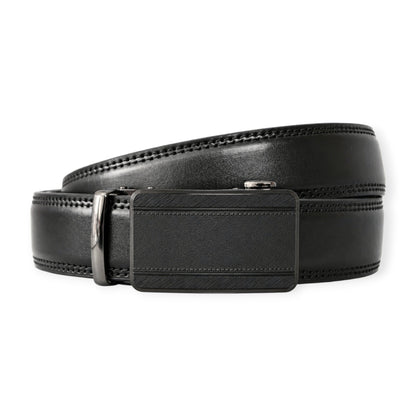 Obsidian Lock - Luxury Ratchet Leather Belt