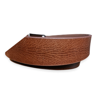 Brown Buffalo Real Leather Pull-Up Belt – Premium Vintage Style